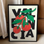 Valencia Orange Tree – Playful Fruit And Travel Inspired Poster, thumbnail 3 of 6