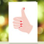 A Big Thumbs Up, Positive Vibes, Self Isolation Card, thumbnail 1 of 2