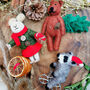 Christmas Mouse Fair Trade Handmade Animal Felt, thumbnail 4 of 8