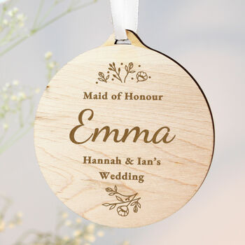 Personalised Wedding Wooden Tag For Hangers And Seats, 11 of 11