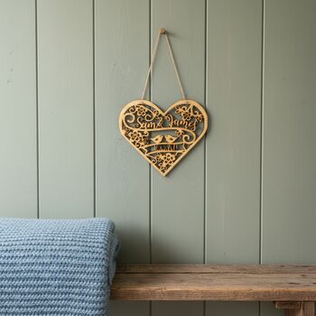 Personalised Wedding Heart Wall Art, 5 of 6
