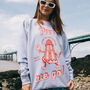 Pier We Go Women's Slogan Sweat With Funfair Graphic, thumbnail 4 of 4