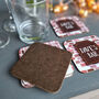 Personalised Home Bar Set Of Four Coasters, thumbnail 3 of 9