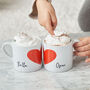 Personalised Children's Love Heart Mug Set, thumbnail 1 of 2
