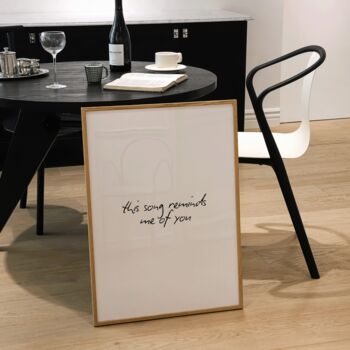 This Song Reminds Me Of You Print, 3 of 8