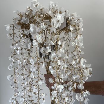 White And Gold Wisteria Spray, 4 of 5