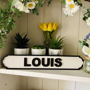 Personalised Name Road Sign Children's Room Plaque, 11 of 12