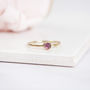 Catalina Ring // Pink Tourmaline And Gold Ring, thumbnail 1 of 5