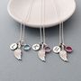 Angel Wing Birthstone Necklace, thumbnail 1 of 12