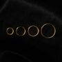 Silver Stainless Steel Hoop Earrings For Men, thumbnail 4 of 10
