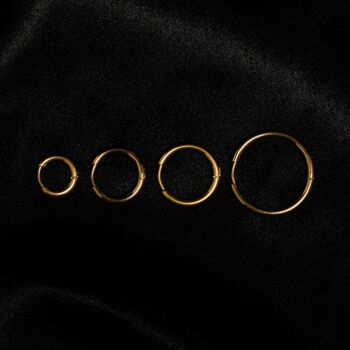 Silver Stainless Steel Hoop Earrings For Men, 4 of 10
