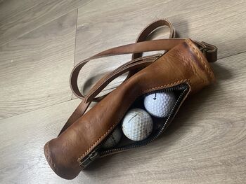 Leather Golf Ball Holder, 2 of 2