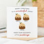 'Daddy Little Puddings' Personalised Christmas Card, thumbnail 2 of 7