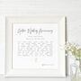 Personalised Golden Wedding Anniversary Print With Poem, thumbnail 1 of 4