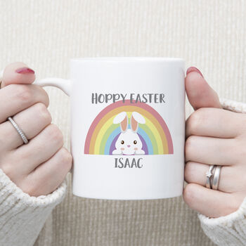 Hoppy Easter Personalised Mug, 2 of 8