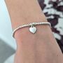 Sterling Silver Prom Night 2026 Heart Stretch Bracelet, thumbnail 7 of 7