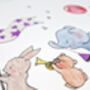 Personalised Children's Animals On Parade Nursery Print, thumbnail 3 of 12