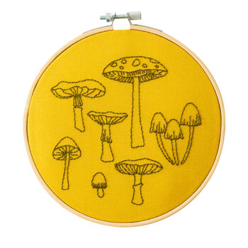 Fungi Embroidery Hoop Kit, 2 of 6