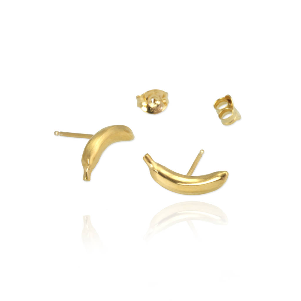 Banana Stud Earrings By Jana Reinhardt