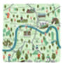 Personalised Roof Gardens Of London Map Print, thumbnail 2 of 6