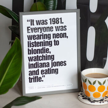 'It Was …' Personalised Popular Culture Year Gift Print, 2 of 10