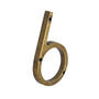 Five Inch Antique Brass House Numbers, thumbnail 7 of 10