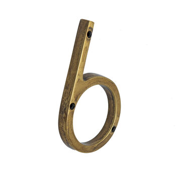 Five Inch Antique Brass House Numbers, 7 of 10