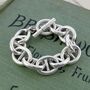 Sterling Silver Oval Link Chunky Statement Bracelet, thumbnail 1 of 8