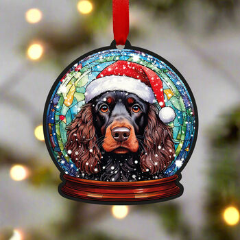Working Cocker Spaniel Dog Tree Decoration, 2 of 2