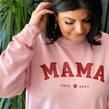 Personalised Mama Est New Mum Sweatshirt, 12 of 12