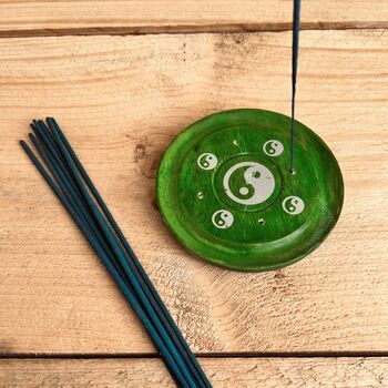 Colourful Wooden Incense Holder Stick Ash Catcher, 2 of 9