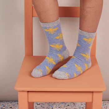 Soft Lambswool Ankle Socks For Women, 5 of 12