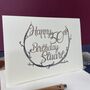Personalised 50th Silver Papercut Birthday Card, thumbnail 4 of 11