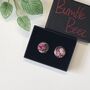 Liberty Tie In Burgundy Strawberry Thief Birds Motif, thumbnail 7 of 8