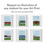 Football Stadium Minimalist Art Print Gift Request Any Stadium, thumbnail 3 of 12