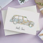 Personalised Fathers Day Map Dads Taxi Card, thumbnail 2 of 4
