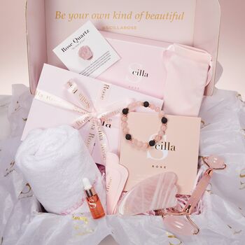 Rose Quartz Beauty Tools Pamper Hamper Gift Set, 10 of 12