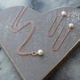 14 Ct Rose Gold Filled Metal And Pearls Jewellery Set, thumbnail 8 of 12