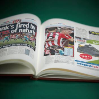 Brentford Fc Personalised Football Gift The Bees Newspaper History Book, 7 of 12