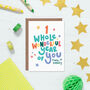 One Whole Wonderful Year First Birthday Card, thumbnail 1 of 4