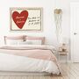Custom Heart Print For Couples | Personalised Names And Message Wall Art, thumbnail 2 of 6