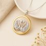 Personalised Sterling Silver Swans In Love Necklace, thumbnail 3 of 9