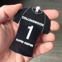 Personalised Colour Sports Shirt Christmas Decorations, thumbnail 6 of 7