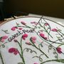 Sweet Peas Embroidery Kit, thumbnail 4 of 4