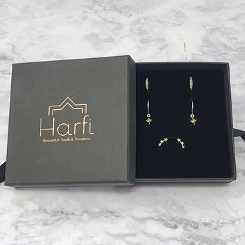 August Birthstone Peridot Earrings Gift Set For Her, 8 of 8