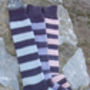 Long Striped Alpaca Bed Socks, thumbnail 5 of 6