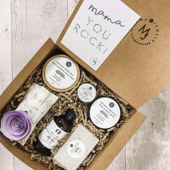 Pregnancy Gift Box Vegan Mum To Be Pamper Hamper Lilac, 4 of 5