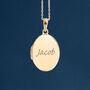 Personalised 9ct Yellow Gold Plain Oval Locket, thumbnail 2 of 11