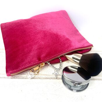 Star Rhinestone Velvet Make Up Bag Gift For Her, 6 of 6