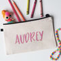 Personalised Rainbow Pencil Case Pouch, thumbnail 3 of 5